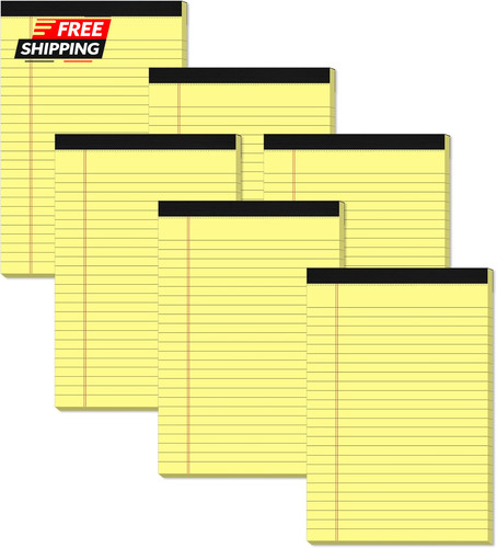 Yellow note pads 5x8 - note,