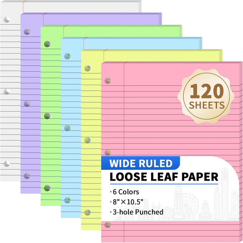 120 sheets loose leaf binder - leaf,